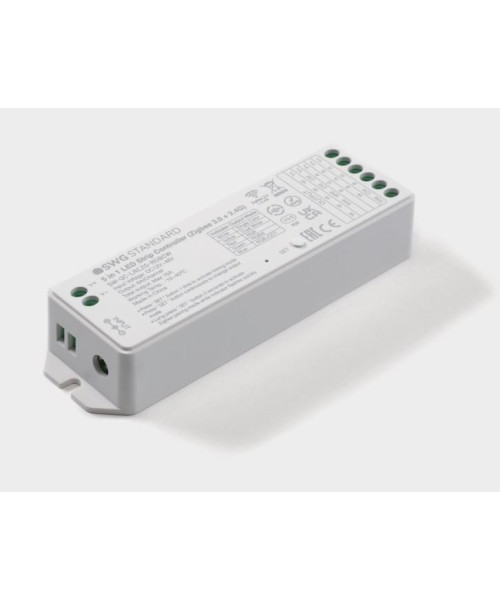 Контроллер Zigbee для светодиодной ленты 5 в 1 (монохромный, CCT, RGB/RGBW, RGB+CCT), 16A 12/48В Контроллер Zigbee для светодиодной ленты 5 в 1 (монохромный, CCT, RGB/RGBW, RGB+CCT), 16A 12/48В