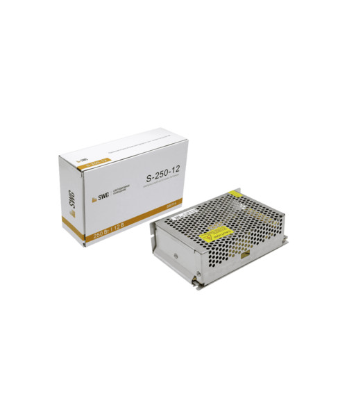 Блок питания для св/д лент 12 Вольт SWG 250W Блок питания для св/д лент 12 Вольт SWG 250W